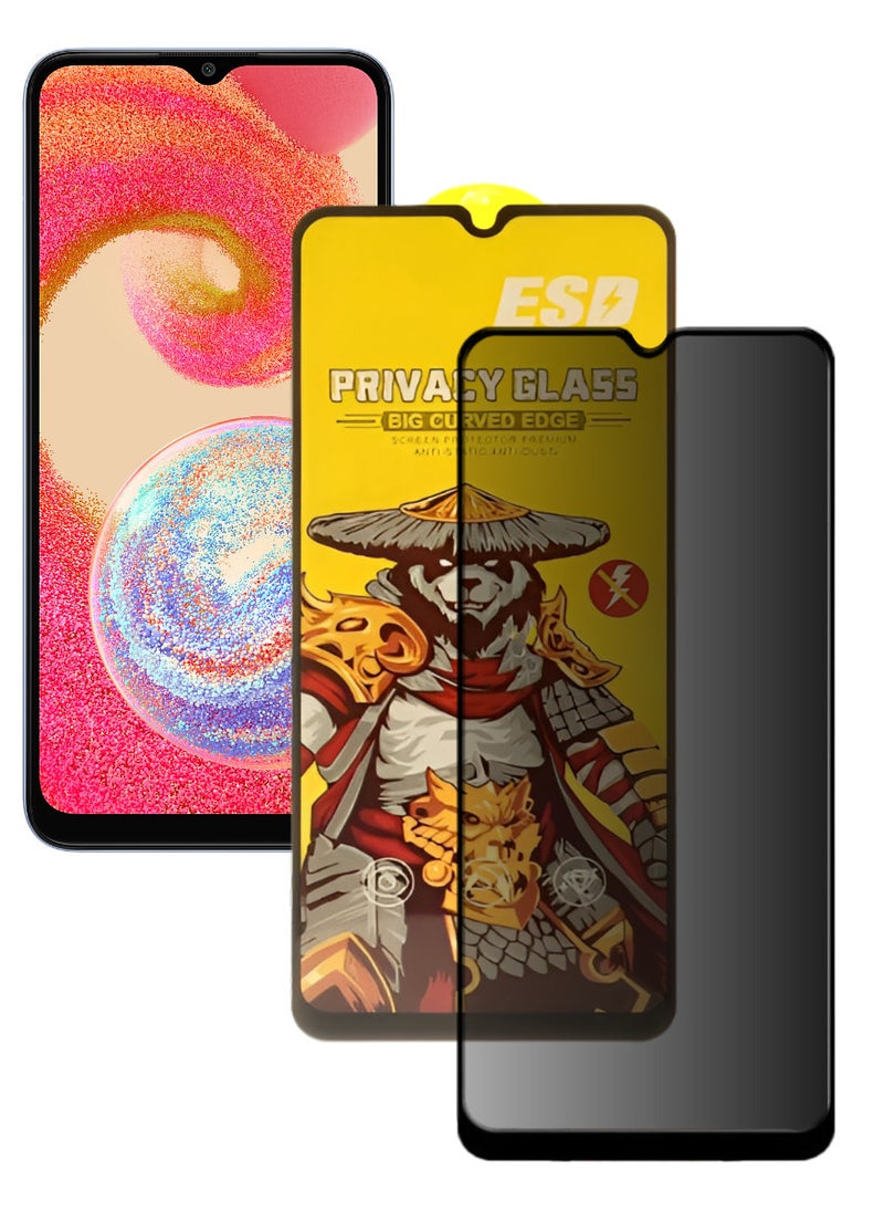 ESD Tempered Dustproof Privacy Glass Screen Protector Compatible For Samsung Galaxy A04e - Image 1