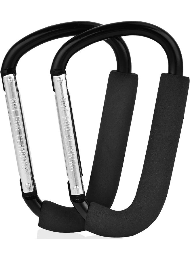 NEOACT 2 Pack Stroller Hooks, 6.3" Large Stroller Clips - Image 1