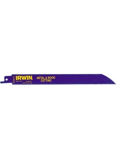 IRWIN Irwin Bi-Metal Reciprocating Metal And Wood Cutting Saw Blade 5-Pieces, 300 Mm Length 