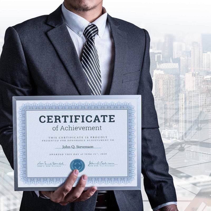 Sweetzer & Orange 100 Blue Border Certificate Paper 8.5 x 11 for Printing, 100gsm Cardstock Award Certificates Paper for Completion of Graduation Diploma, Employee Recognition & Sports Achievements - Image 5