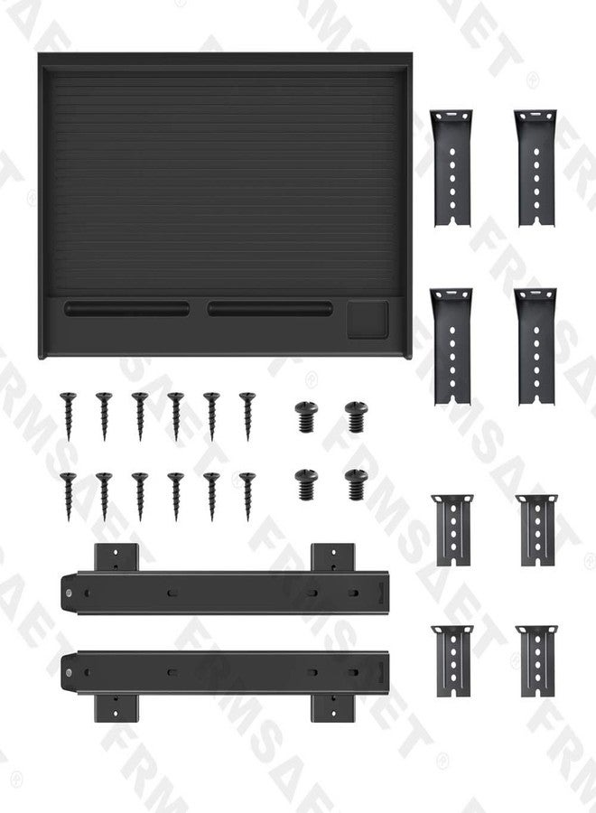FRMSAET Office Furniture Accessories Keyboard Drawer Under Desk Multipurpose Tray with Adjustable Height Bracket-for Organize Keyboard,Tool,Pencil,Eraser (Large,Black) - Image 5