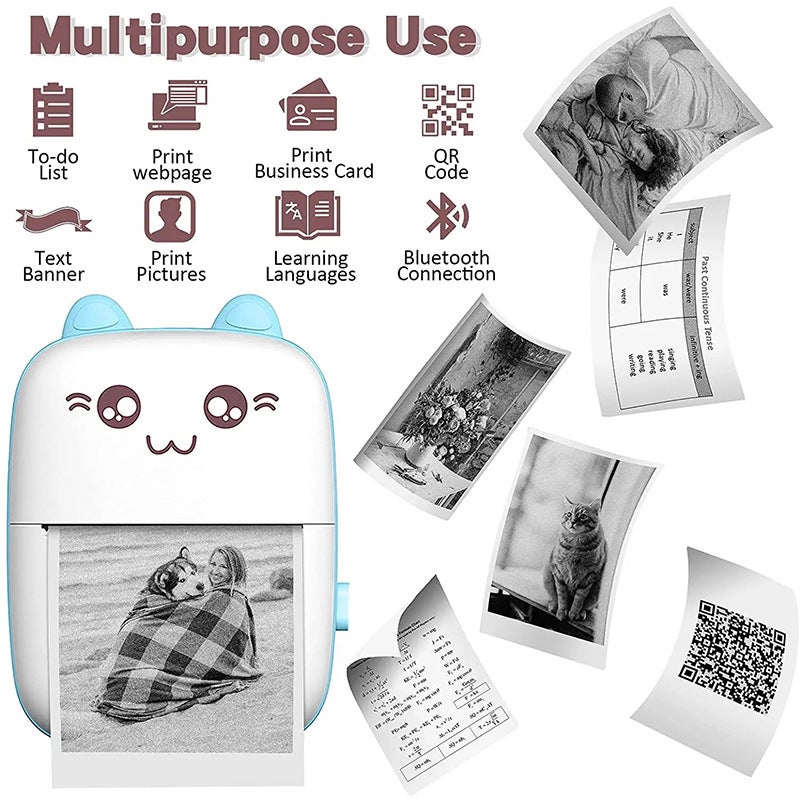 Mini Small Portable Printer Po Search Po Thermal Printing Student Wrong Question Factory - Image 3