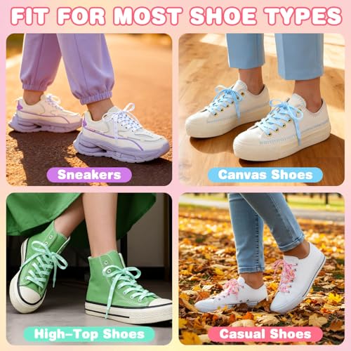 DANHUA Colored Flat Shoe laces: 2 Pair LOVE YOU Red Heart Printed Shoelaces for Sneakers boot 47 inch - Image 3