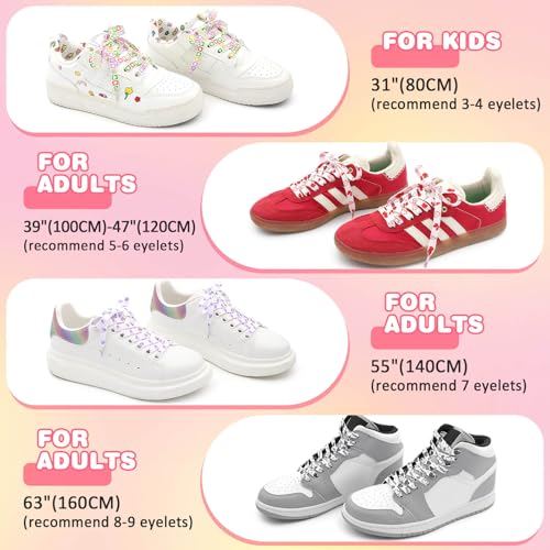 DANHUA Colored Flat Shoe laces: 2 Pair LOVE YOU Red Heart Printed Shoelaces for Sneakers boot 47 inch - Image 5