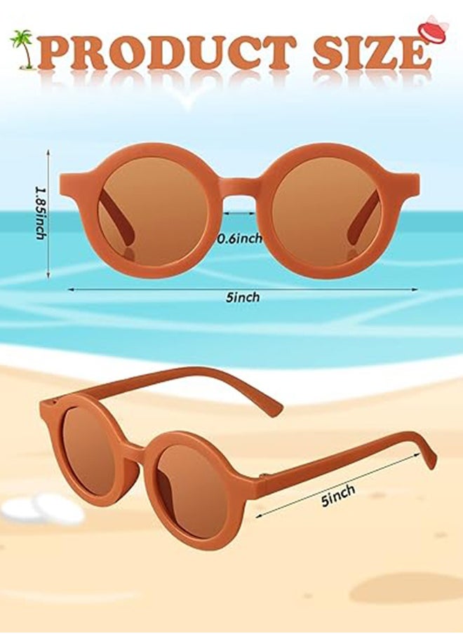 Generic 3PCS Foldable children's sunglasses ,Round Folding Easy Carry Foldable Shades UV400 Protection Lens, Sun Protection Sunglasses Suitable for Summer Outdoor Beach Travel Camping  - Image 4