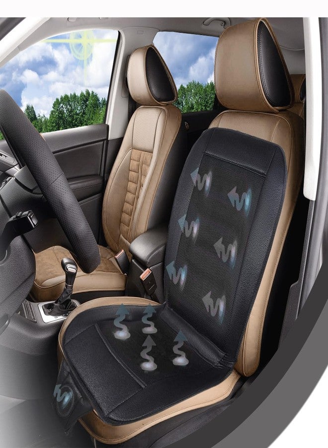 ZONETECH one tech Z Cooling Car Seat Cushion - Black 12V Automotive Adjustable Temperature Comfortable Cooling Car Seat Cushion - Image 5