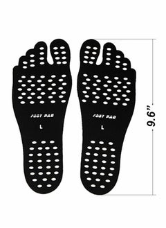 Excefore Beach Foot Pads Barefoot Adhesive Invisible Shoes Stick on Foot Pad Stickers Stick on Soles Anti-Slip Waterproof Silicone Unisex Footing Pad for Surfing Yoga Swimming 6 Pack  - Image 2