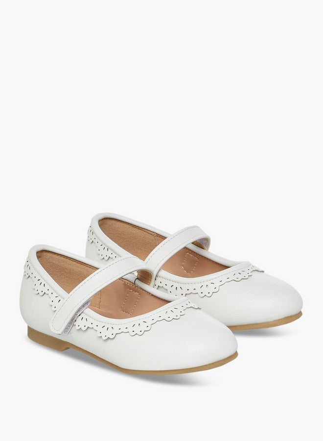 جونيورز حذاء باليرينا بفتحات وحزام لاصق - Image 3