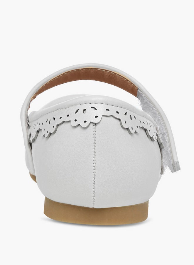 جونيورز حذاء باليرينا بفتحات وحزام لاصق - Image 5