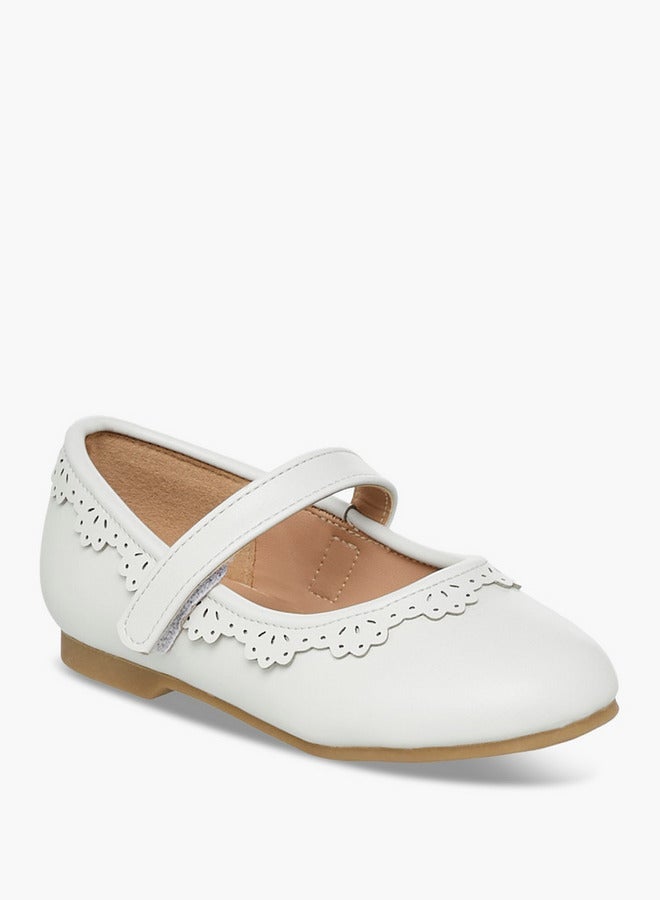 جونيورز حذاء باليرينا بفتحات وحزام لاصق - Image 2