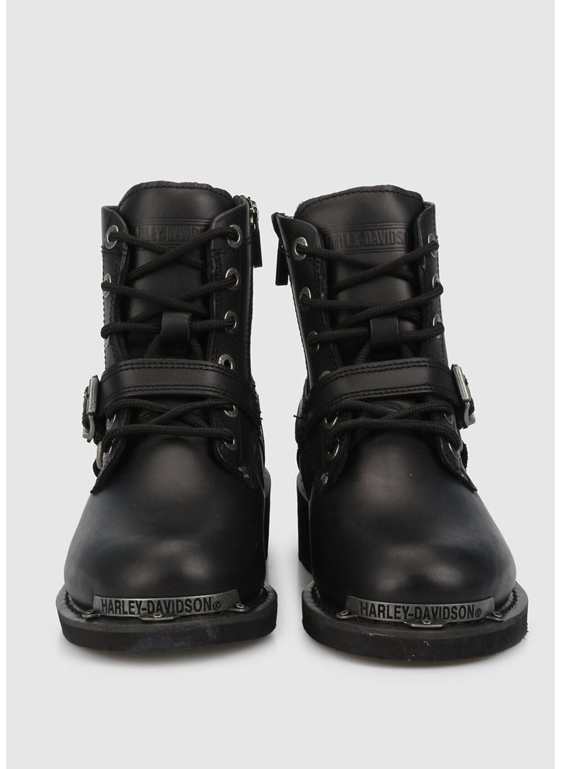 HARLEY DAVIDSON Becky Black Women's Oiled Leather Boots 025Z100423  - Image 4