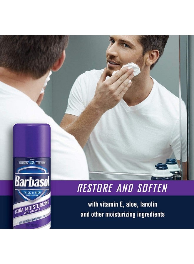 Barbasol Extra Moisturizing Thick And Rich Shaving Cream, 7 Ounce, Pack Of 6 - Image 4