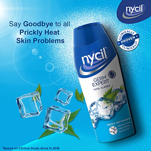 Nycil Germ Expert Prickly Heat Powder,150gm+50gm, Assorted Fragrances (Cool Classic) with Bringa Cleanser Trial Pack - Image 4