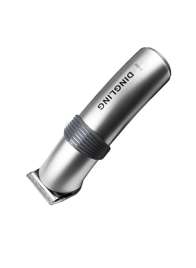 DINGLING Professional Electric Hair Clipper & Men's Shaving Multifunctional Hair Trimmer with  RF-609B Silver - Image 4