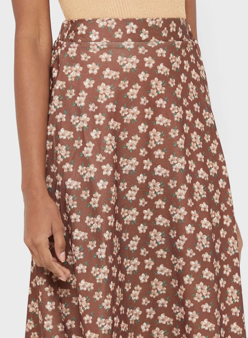 ELLA Printed A-Line Skirt