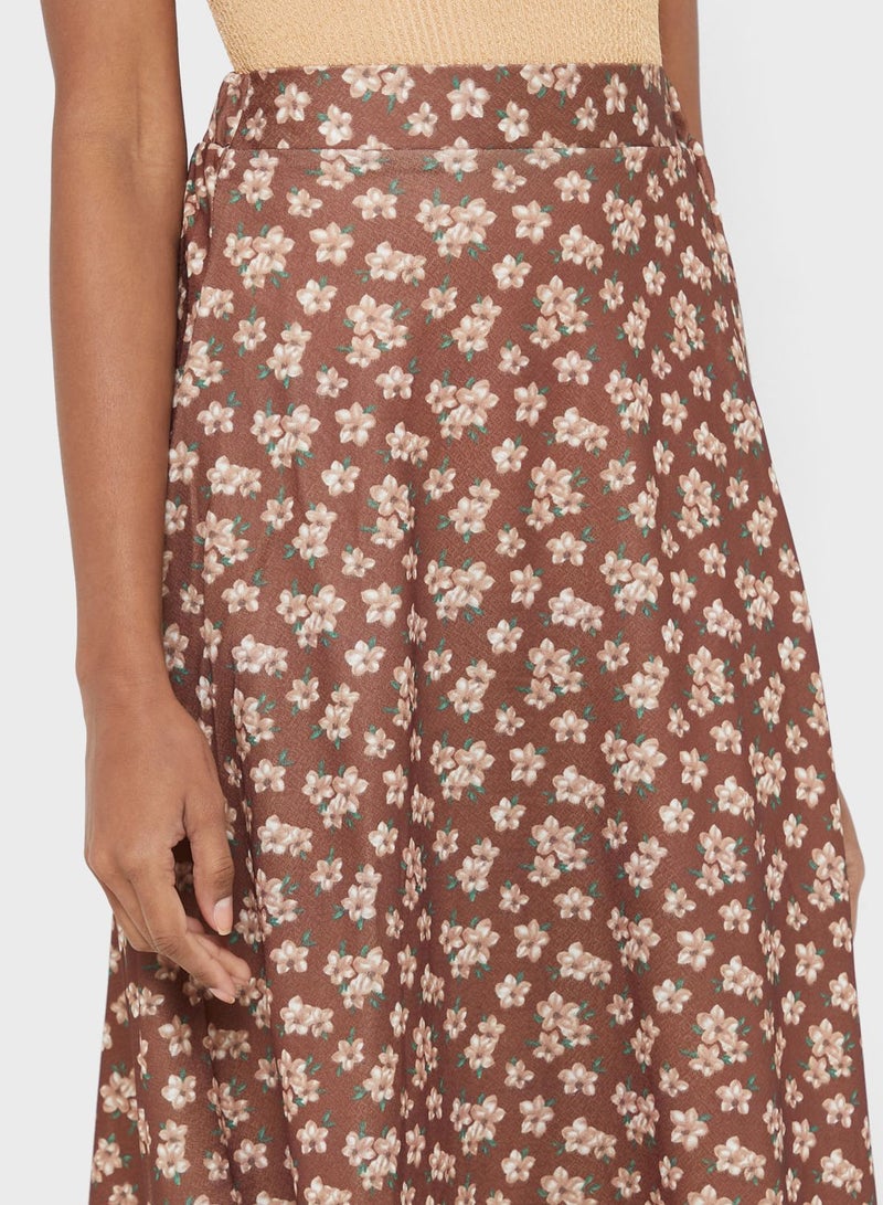 ELLA Printed A-Line Skirt - Image 3