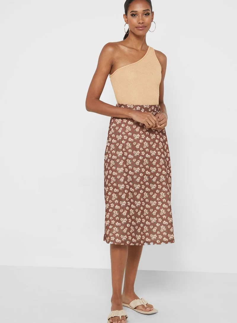 ELLA Printed A-Line Skirt
