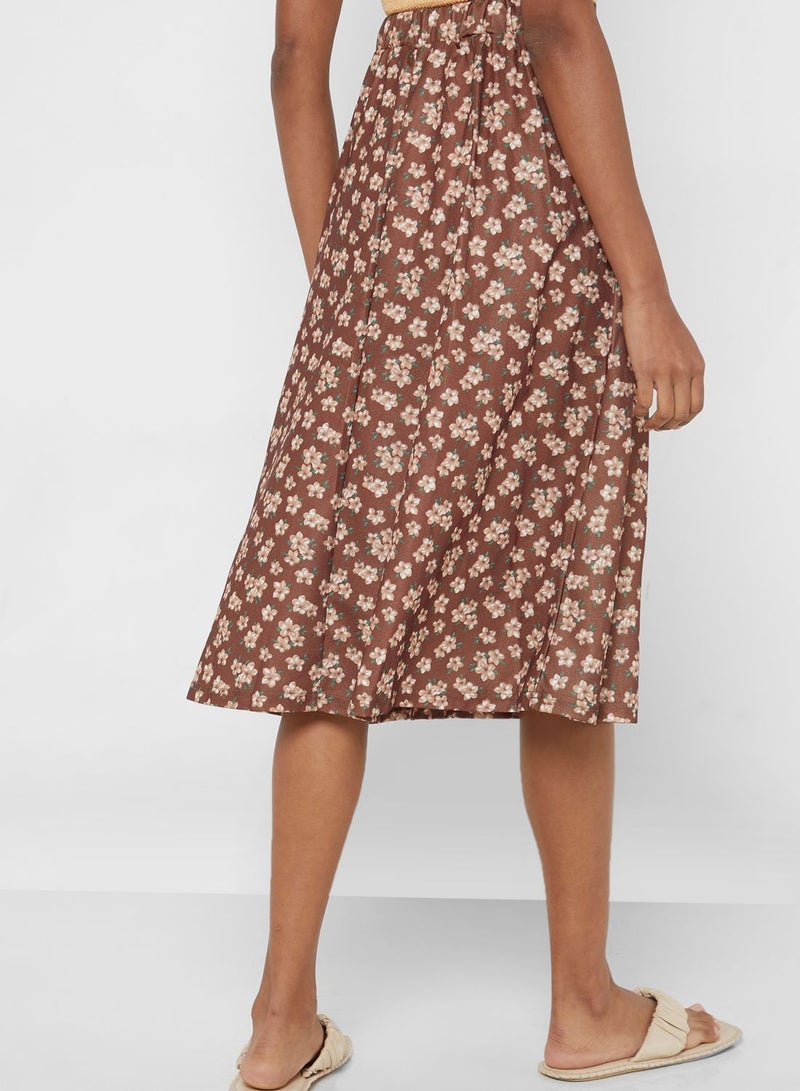ELLA Printed A-Line Skirt - Image 2