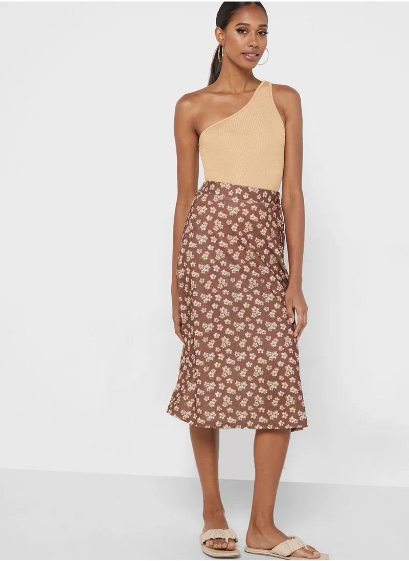 ELLA Printed A-Line Skirt