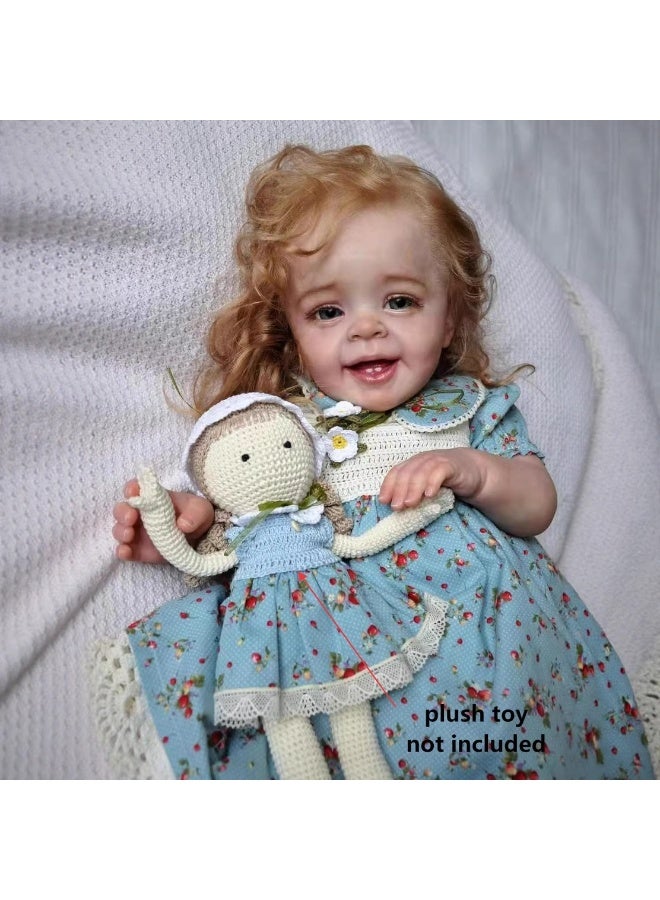 ان بي كي دمية ريبورن ناعمة، جميلة، مغطاة بالملابس، تشبه الحياة، بطول ٢٢ بوصة، مع وجه مرسوم ثلاثي الأبعاد. - Image 4