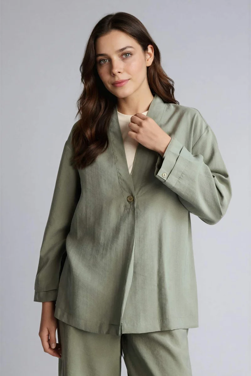 ديفاكتو Regular Fit Kimono
