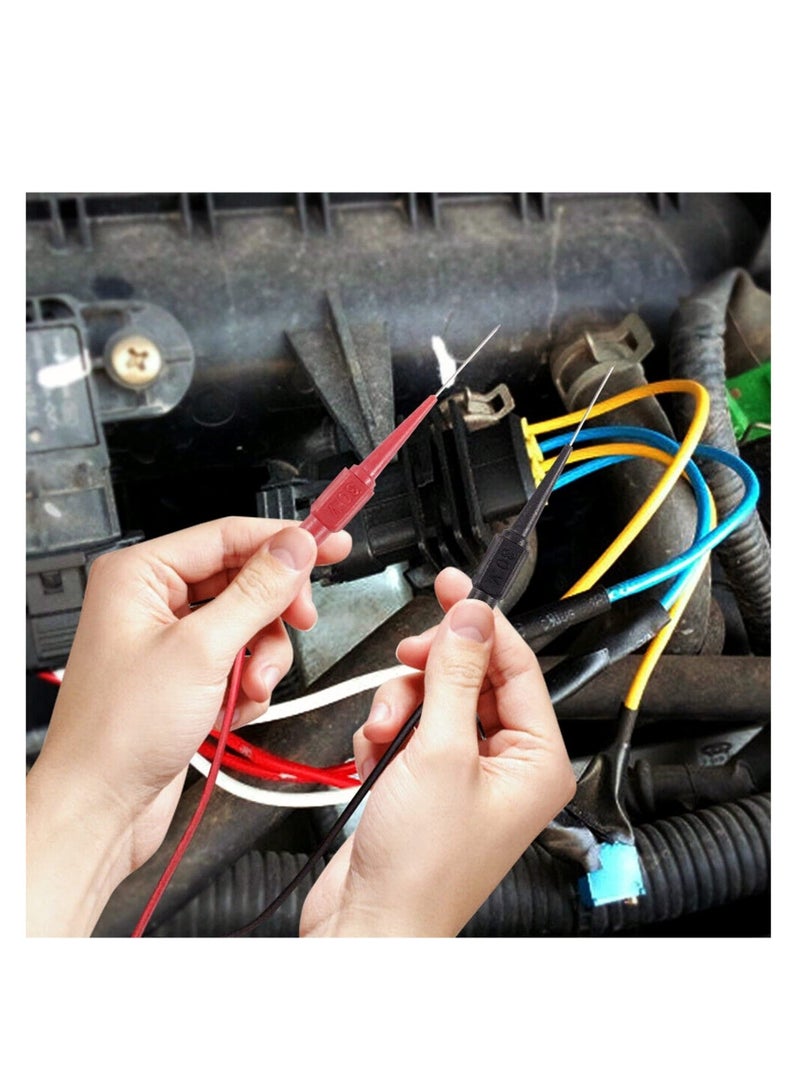 10 Pack Auto Repair Test Probe, Back Probe kit,Test Leads Probes 4mm Banana Plug,utomotive Diagnostic Test Accessories Repair Tools Needle 0.7mm (Red and Black) - Image 5