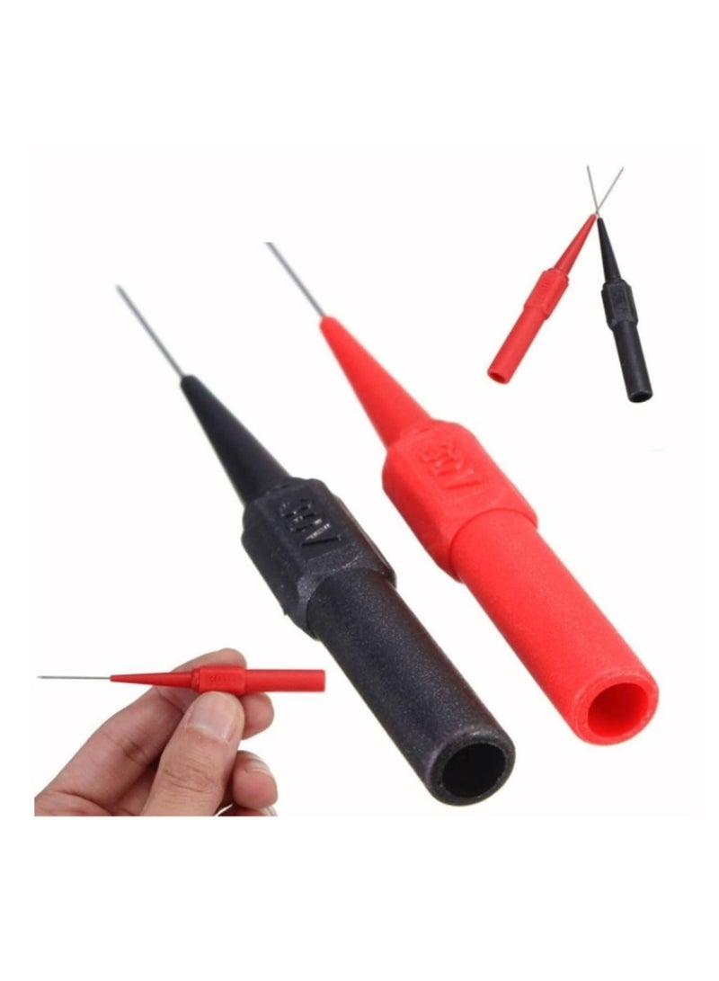 10 Pack Auto Repair Test Probe, Back Probe kit,Test Leads Probes 4mm Banana Plug,utomotive Diagnostic Test Accessories Repair Tools Needle 0.7mm (Red and Black) - Image 2