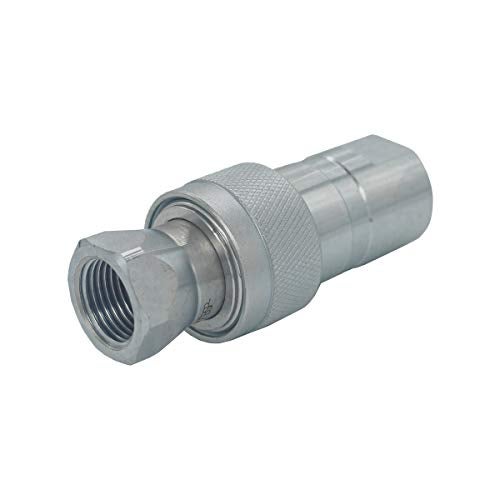 Undercarriage 2-Sets 1/4'' Ag ISO5675 Carbon Steel Hydraulic Quick Disconnect Coupling/Coupler Poppet Valve，Pioneer Type, Set w/Dust Cap - Image 4
