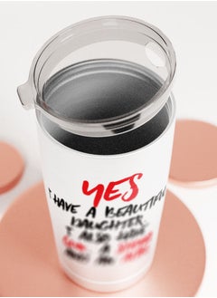 LIT Tumbler Protective Dad Gift Hot and Cold Tumbler Dad Daughter Gifts Funny Best Dad Qote  - Image 5