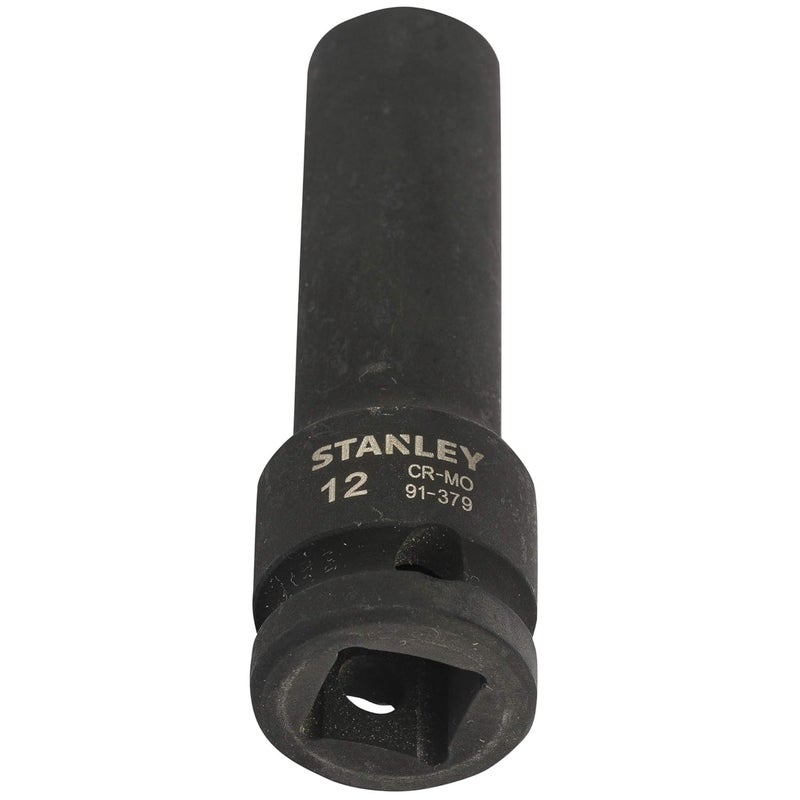 Stanley STANLEY STMT913798B ChromeMolybdenum Steel Impact Deep Socket 12 inch 12 mm Black  - Image 3