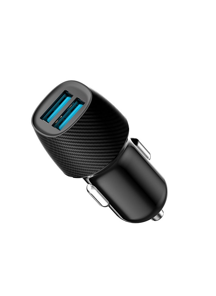 Fast Car Charger,  4.8A Dual USB Car Charger Fast Charging Adapter Cigarette Lighter with 2 Pack USB C Charging Cord for iPhone 15/15 Plus/15 Pro/15 Pro Max, iPad Pro/Air/Mini 