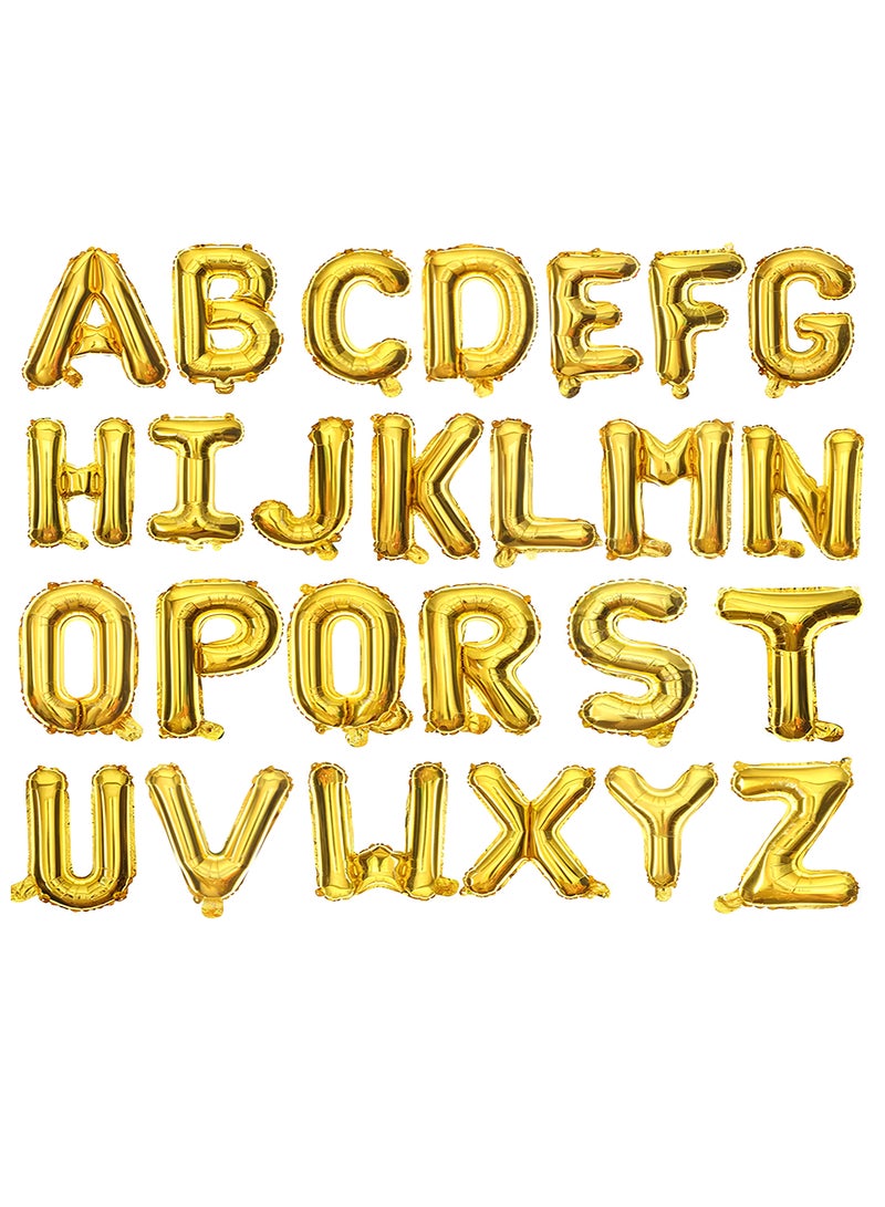 PARTY FUN 32 Inch Foil Letter Balloon Letter K Golden Colour Perfect for Party and Birthdays  - Image 3