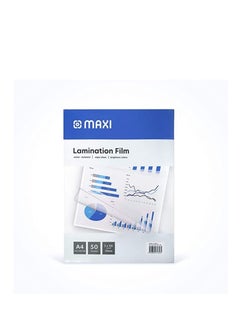 Maxi Maxi LAMINATION FILM 216X303MM 125MIC IN A BOX OF 50PC, A4 LAMINATION FILM, A4 216x303 50  - Image 1