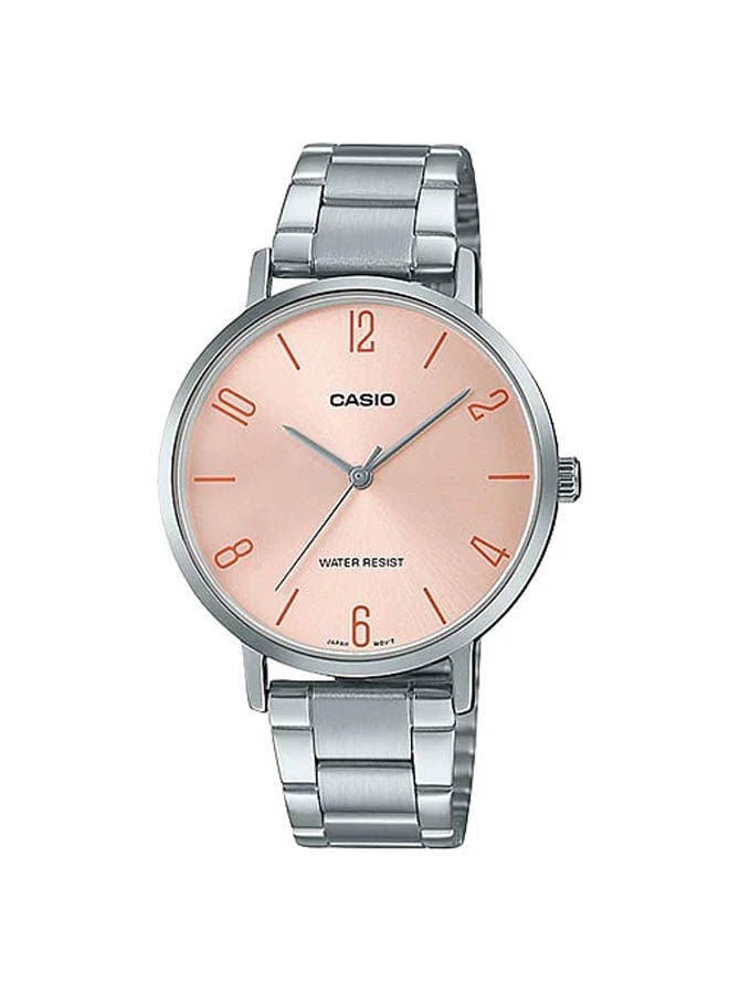 كاسيو ساعة يد من ستانلس ستيل بعقارب LTP-VT01D-4B2UDF - Image 1