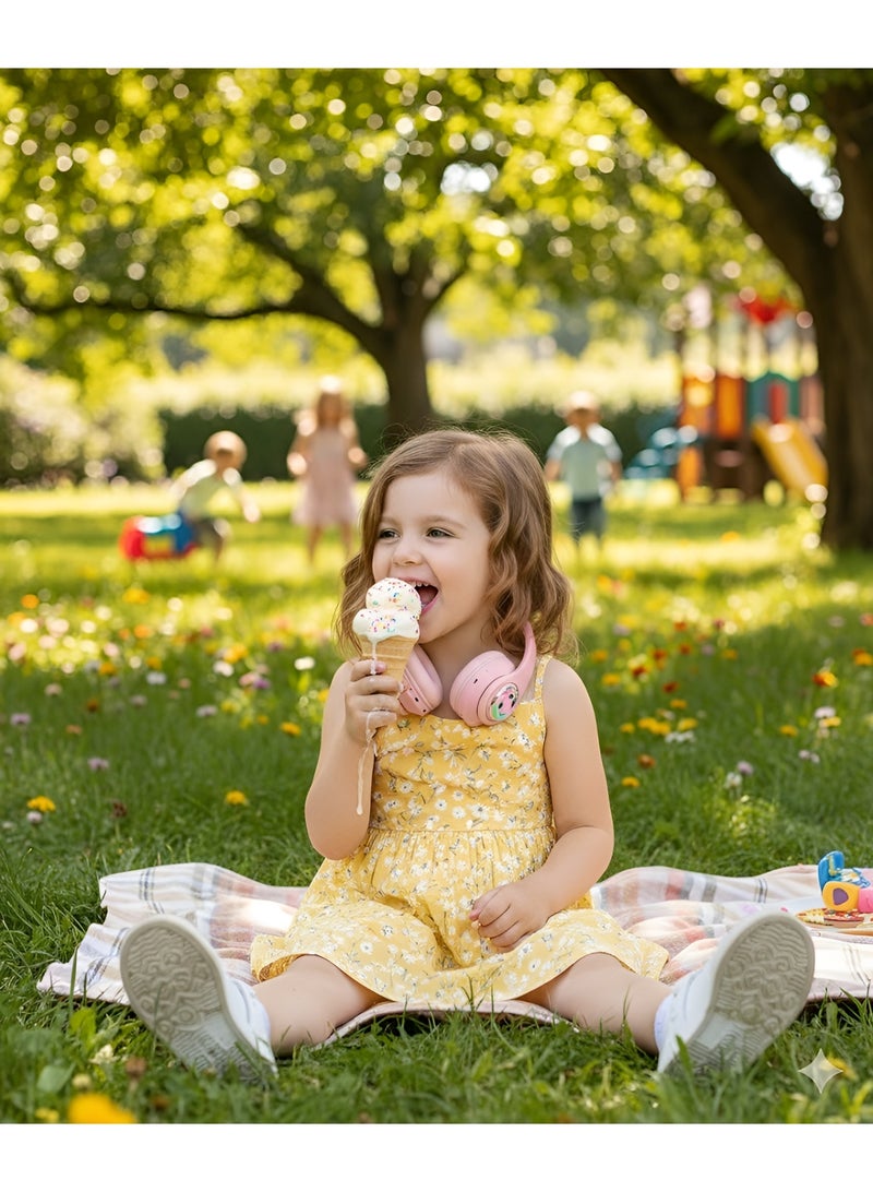 AH-803 Stitch-Shaped Gaming Headset with RGB Lighting and Independent Microphone - Ergonomic Design - Powerful Surround Sound and Immersive Gaming and Music Experience - Pink - Image 5