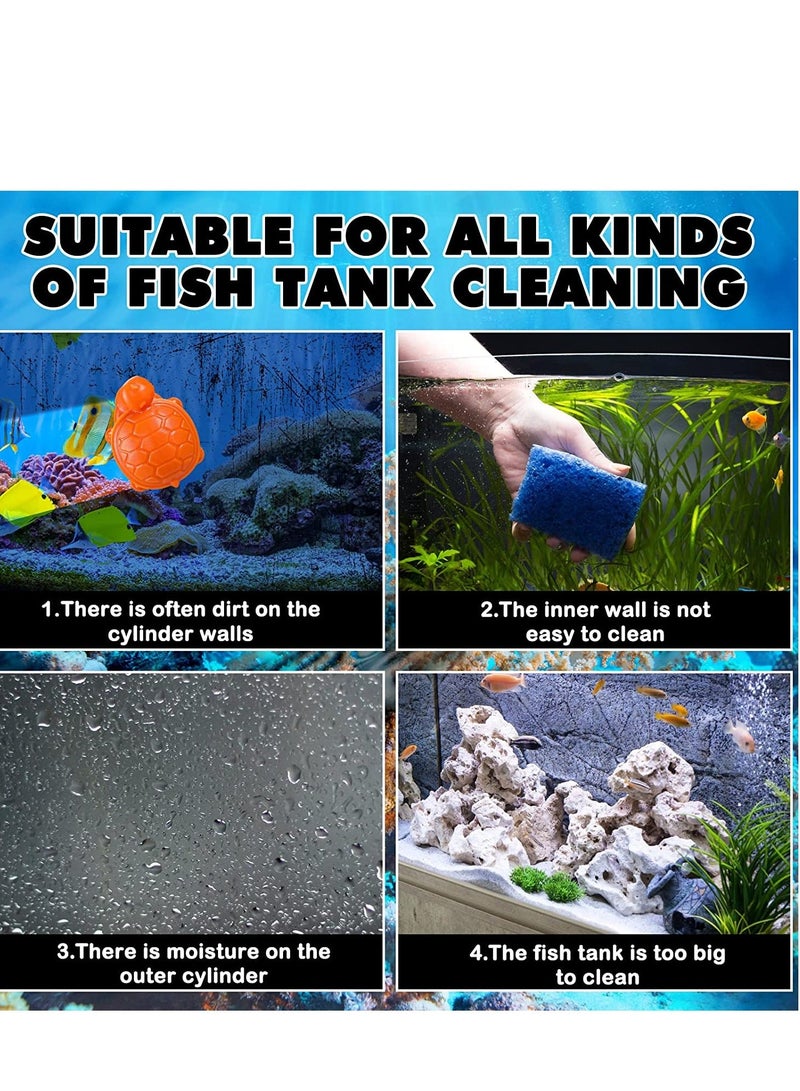 Y&D Fish Tank Cleaning Brush Magnetic Aquarium Clean Glass Brush, Cleaner for Cleaning, Tools Small 2 Pcs  - Image 5