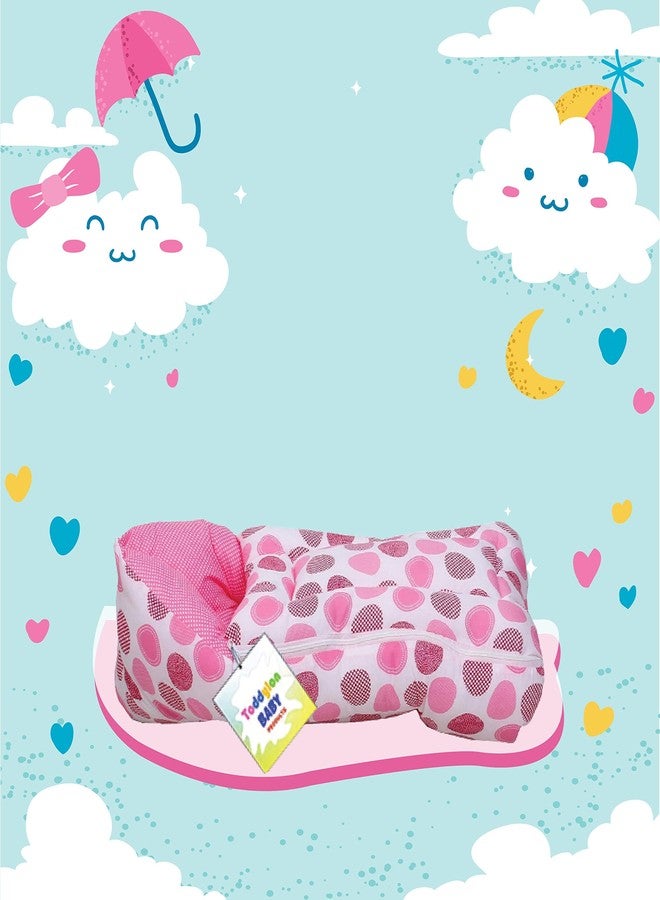 Toddylon Baby Bags Baby 3 in 1 Baby Bed | Baby Wrapper | Holder | Newborn Baby Boys Girls | Cotton (0-6 Months) Pink - Image 3