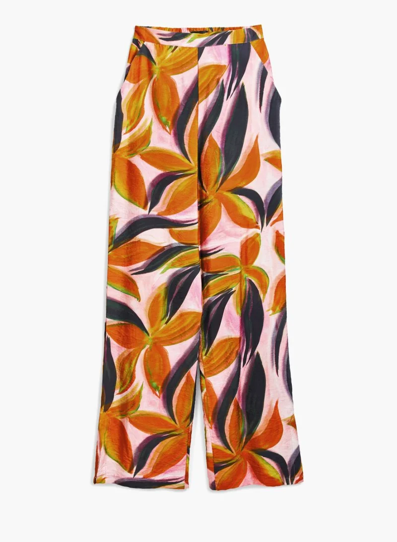 DESIGUAL Floral Print Trousers