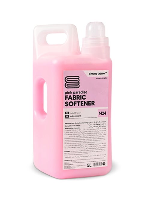 Long Lasting Fabric Softener Concentrate Liquid Pink Paradise Fragrance 5L