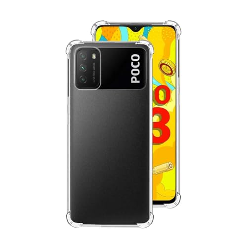 7-Seven 7SEVEN® Back Cover for Poco M3 Transparent Mobile Back Case Shock Proof Design Camera Edges Protection Crystal Clear Phone Case Silicon Soft TPU and Flexible Bumper Phone Cover - Image 1