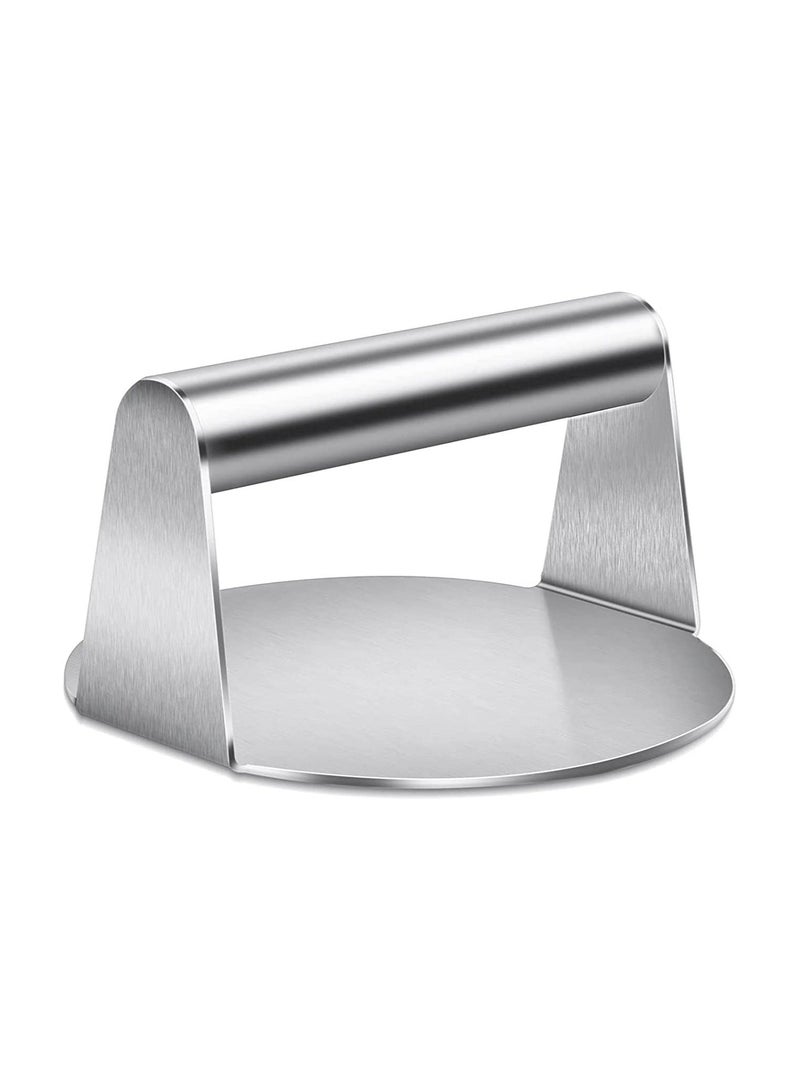 HOMESTAR Stainless Steel Burger Press,Professional Griddle Accessories Kit for Flat Top Grill, Hamburger Patty Maker and Squeeze Grease - Image 1