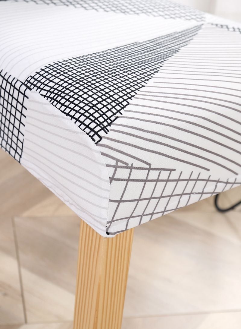 Sharpdo 6-Piece Set Modern Simple Dyed Elastic One-Piece Chair Cover For All Seasons - Image 5