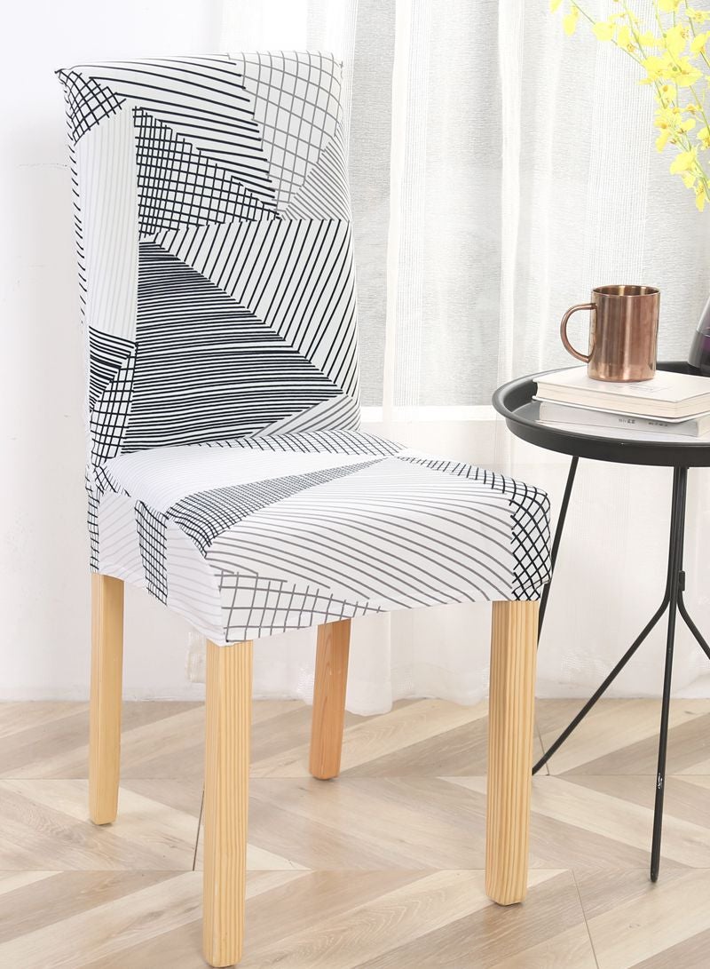 Sharpdo 6-Piece Set Modern Simple Dyed Elastic One-Piece Chair Cover For All Seasons - Image 2