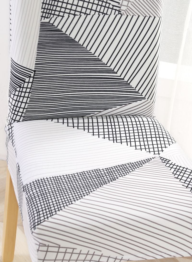Sharpdo 6-Piece Set Modern Simple Dyed Elastic One-Piece Chair Cover For All Seasons - Image 4