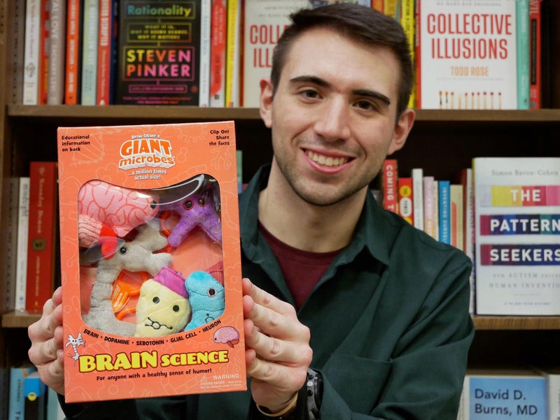 Giant Microbes GIANTmicrobes Brain Science Themed Gift Box, Brain Gifts, Neurology, Psychology Gifts, Plush Keychain, Therapist Gift, Bag Charms, Mental Health Awareness, TBI Awareness - Image 4