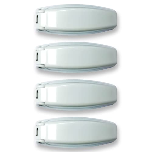 NU-SET | 4RV013 RV Baggage Door Catch | 4 Pack | RV Accessories & Door Hardware (White) - Image 1