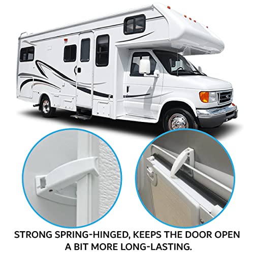 NU-SET | 4RV013 RV Baggage Door Catch | 4 Pack | RV Accessories & Door Hardware (White) - Image 5