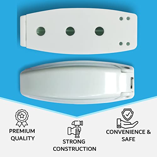 NU-SET | 4RV013 RV Baggage Door Catch | 4 Pack | RV Accessories & Door Hardware (White) - Image 3