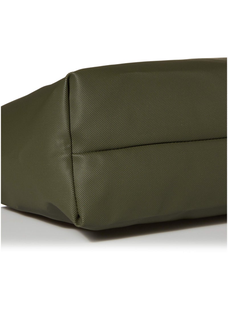 LACOSTE Lacoste bag Women's L12.12 Concept Fashion Versatile Large Capacity Large Size Zipper Handheld Shoulder Bag Tote Bag Large Army Green 45cm * 30cm * 12cm  - Image 5