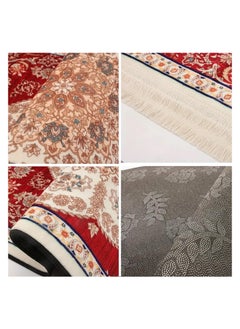 OLUDENIZ Ramadan Premium Red Velvet Muslim Prayer Mat – Luxurious and Comfortable Praying Experience  - Image 3